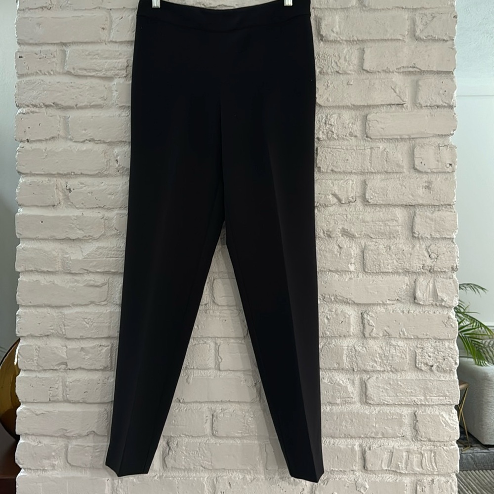 St. John Emma Side Zip Work Pants Trousers Black Size 8